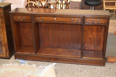 Lot 294 - Reproduction mahogany veneered open front...