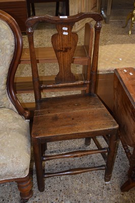 Lot 303 - Early 19th Century elm hard seated kitchen chair