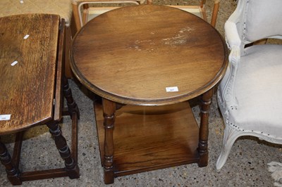 Lot 307 - An oak two tiered occasional table