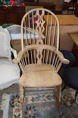 Lot 309 - A Windsor style rocking chair