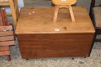 Lot 337 - A pine blanket box