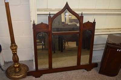 Lot 373 - 19th Century arched over mantel mirror in...