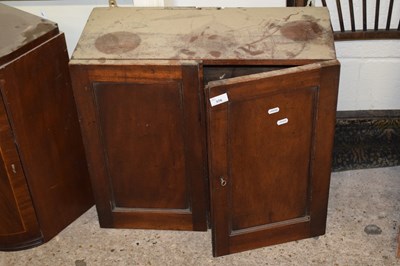 Lot 376 - Small 19th Century two door wall cabinet