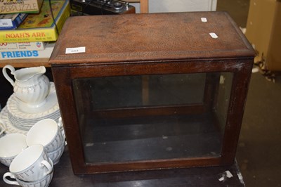 Lot 654 - A metal glazed display case