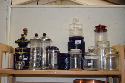 Lot 662 - Quantity of kitchen wares, ceramic jars and...