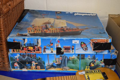 Lot 688 - Two boxes of Playmobil equipment of antique...