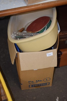 Lot 717 - One box of various assorted house clearance...