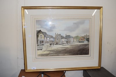 Lot 740 - Michael Chittock, a Holt street scene,...