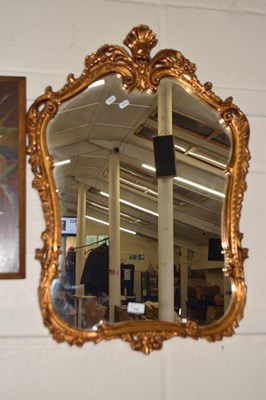 Lot 766 - Reproduction gilt framed wall mirror