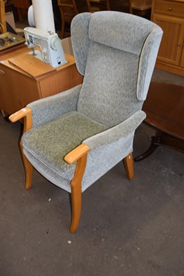 Lot 842 - Wing back armchair