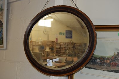 Lot 702 - OVAL BEVELLED WALL MIRROR