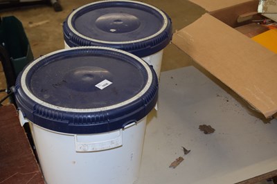 Lot 1056 - Two plastic tubs