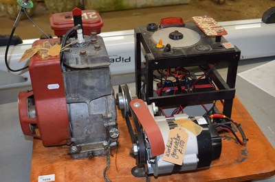 Lot 1059 - Vintage Briggs & Stratton 2bhp engine hooked...