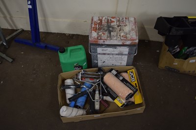 Lot 713 - VARIOUS PAINT ROLLERS, FENCE TREATMENT AND A...