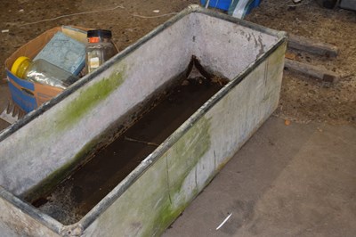 Lot 1090 - Galvanised metal trough