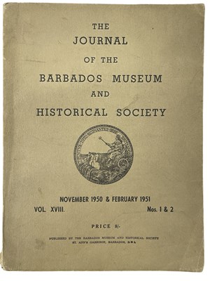Lot 112 - THE JOURNAL OF THE BARBADOS MUSEUM AND...