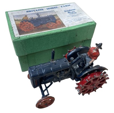 Lot 84 - A boxed die-cast Britains Fordson Major Tractor.