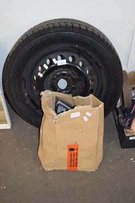 Lot 723 - WHEEL AND TYRE FOR A VAUXHALL CORSA PLUS...