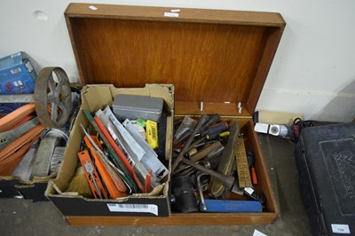 Lot 727 - TWO BOXES VARIOUS TOOLS