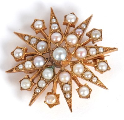 Lot 61 - A late 19th/early 20th century split pearl...