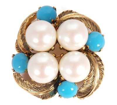 Lot 111 - A 1960's brooch by Christian Dior, set with...