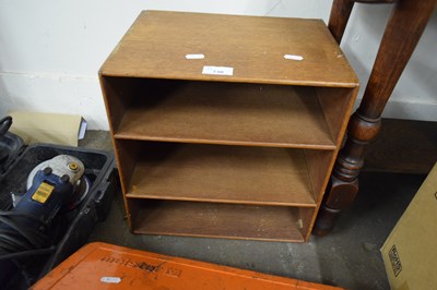 Lot 730 - SMALL OAK LETTER FILING SHELF