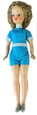 Lot 90 - Tammy doll in blue one piece with white detail...