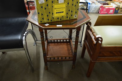 Lot 763 - LATE VICTORIAN OCTAGONAL TOP OCCASIONAL TABLE