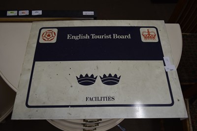 Lot 781 - METAL ENGLISH TOURIST BOARD SIGN