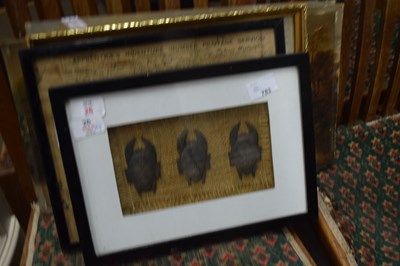 Lot 783 - MIXED LOT: FRAMED INDENTURES, FURTHER LOOSE...