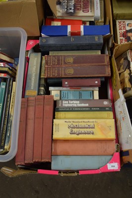 Lot 804 - BOX OF MIXED BOOKS TO INCLUDE ENGINEERING...