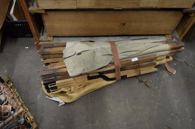 Lot 828 - 2 x FOLDING CANVAS CAMP BED