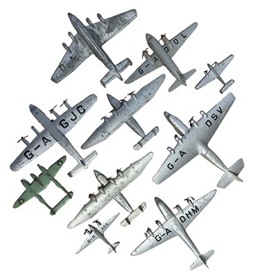 Lot 88 - A collection of various die-cast Dinky aeroplanes