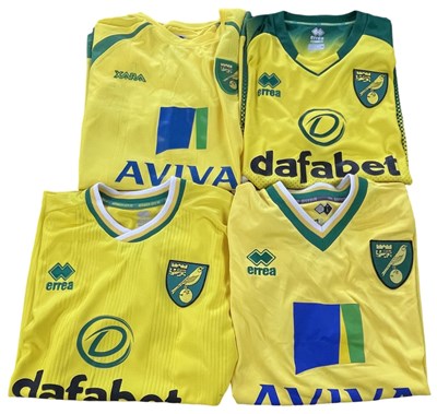 Lot 187 - Four Norwich City Football Shirts, Mens size M...