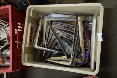 Lot 846 - BOX OF VARIOUS SHELF BRACKETS AND WORKSHOP...