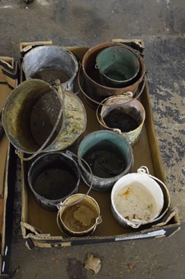 Lot 881 - VINTAGE PAINT POT