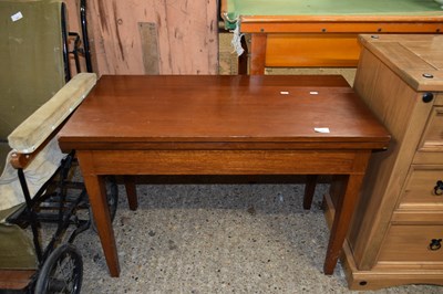 Lot 343 - 19TH CENTURY MAHOGANY FOLDING TEA TABLE, 192CM...