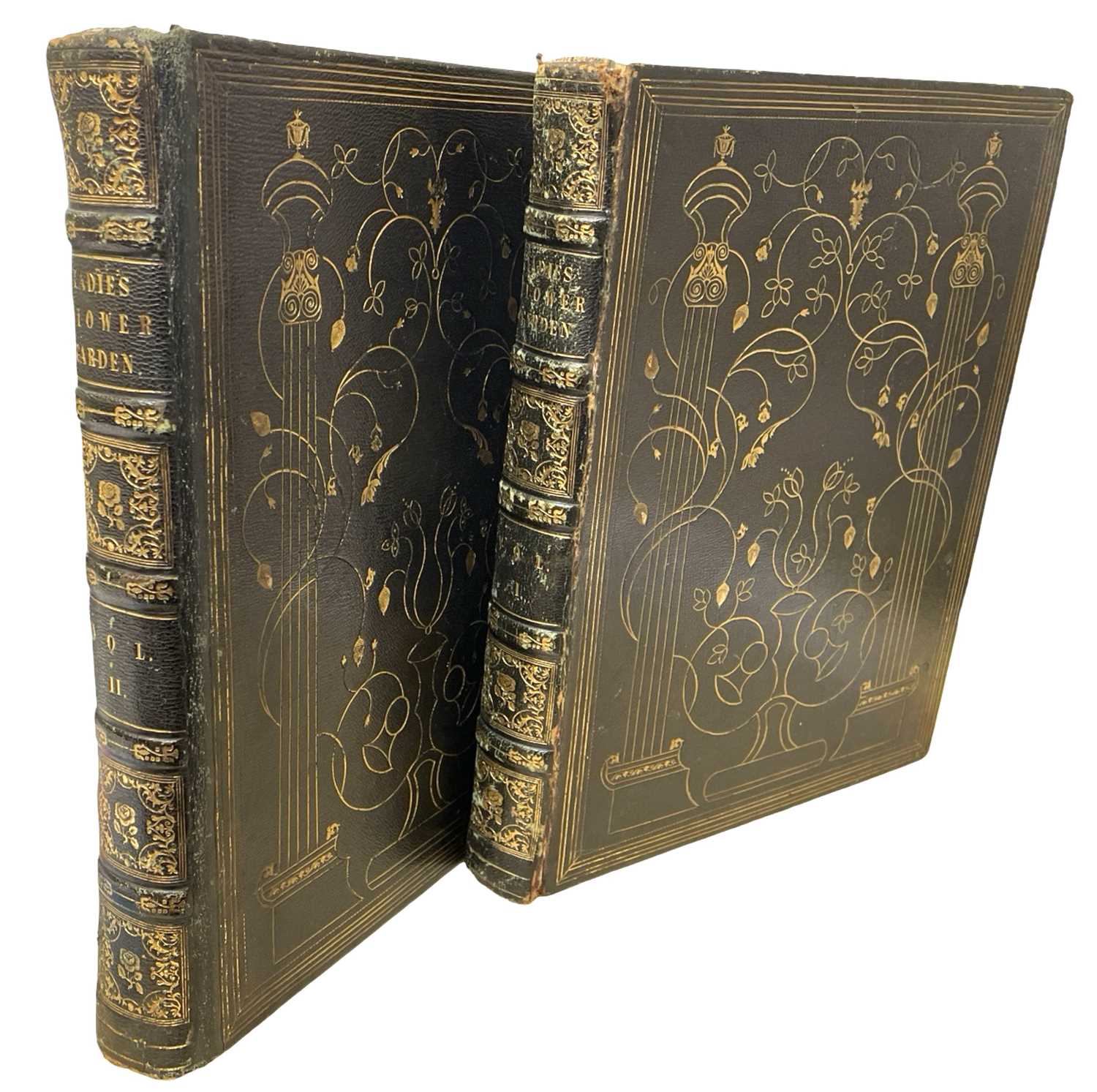 Lot 154 - LOUDON (MRS J) THE LADIES FLOWER-GARDEN OF ORNAMENTAL PERENNIALS, 2 VOLS., 1843.