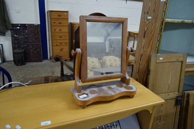 Lot 355 - SMALL VICTORIAN DRESSING TABLE MIRROR, 46CM HIGH