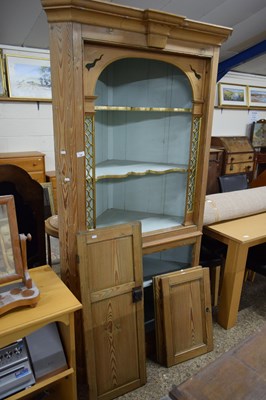 Lot 356 - GOOD QUALITY 19TH CENTURY PINE CORNER CABINET...