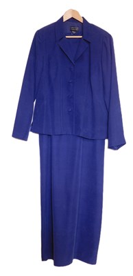 Lot 77 - A lady's blue silk suit by Spenser Jeremy,...