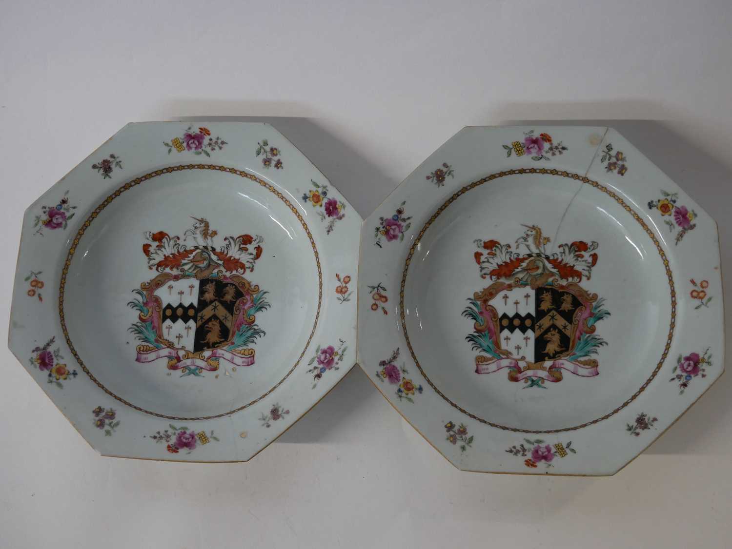 Lot 258 - Pair of 18th century Chinese porcelain...