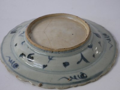 Lot 271 - Small Chinese porcelain dish, probably Ming...