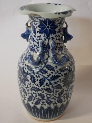 Lot 290 - Large Chinese porcelain vase of baluster shape...