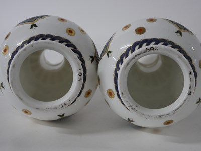 Lot 315 - Unusual pair of 19th century Mintons vases...