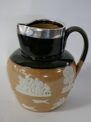 Lot 323 - Large Royal Doulton jug with buff coloured...