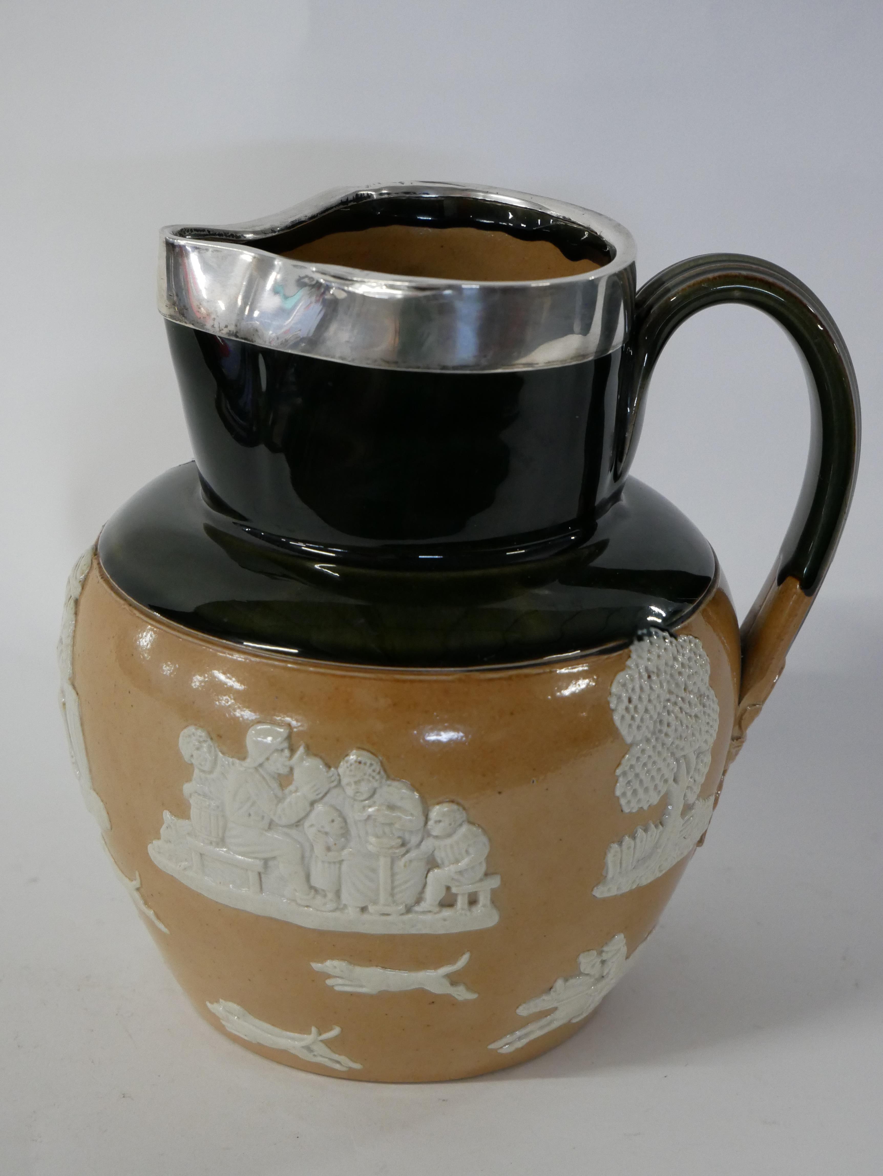 Lot 323 - Large Royal Doulton jug with buff coloured