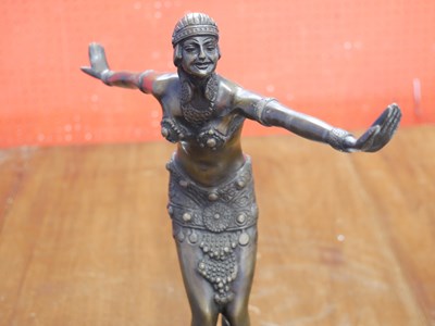 Lot 454 - After Chiparus Venetian dancer - bronze on...