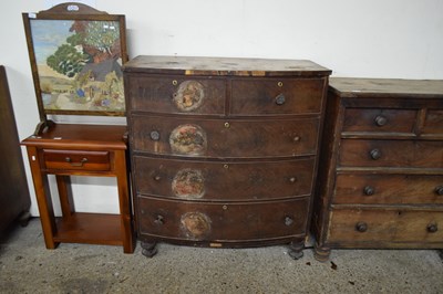 Lot 383 - 19TH CENTURY MAHOGANY BOW FRONT FIVE DRAWER...