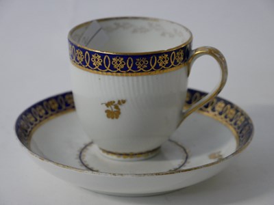 Lot 382 - Late 19th century Derby cup and saucer, the...